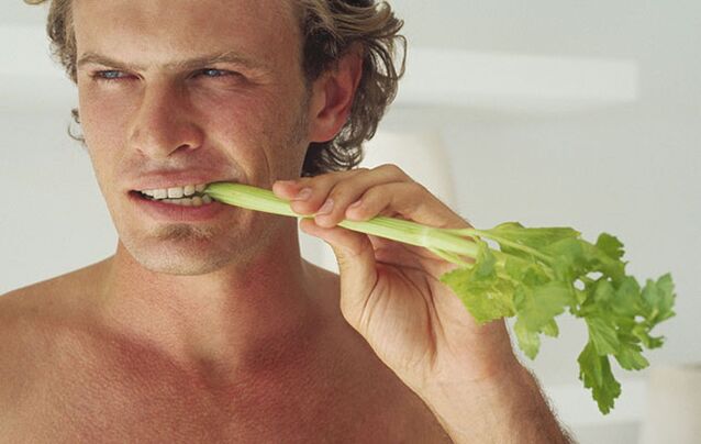 Men eating celery can improve sexual performance